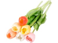 Umělé květiny, plast 400mm tulipán, mix barev